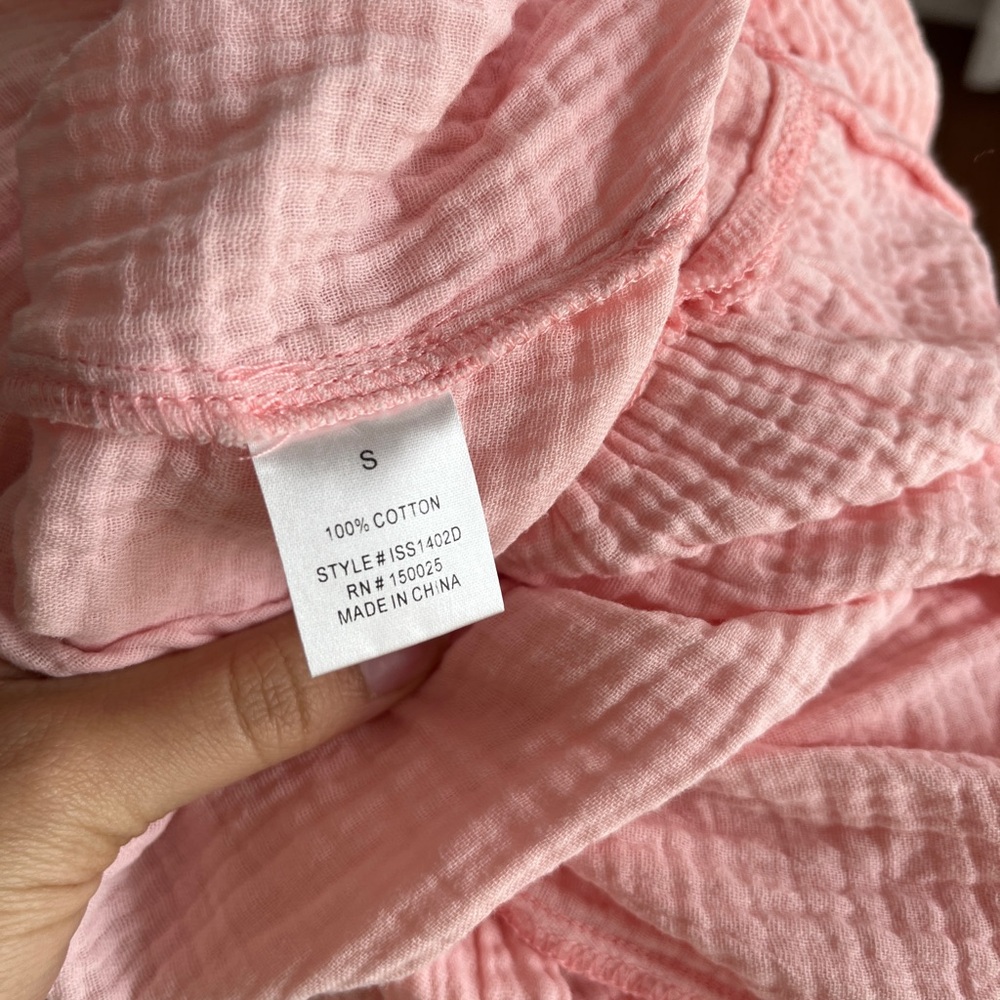 Pink Ruffle Midi Dress by Blue Rain - Picture 9 of 9
